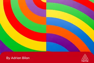 Multicoloured waves that depict patters and creativity