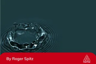 An image of a water rippling