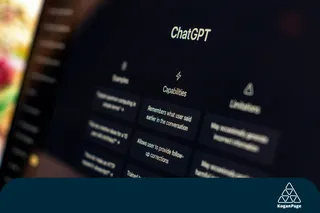 ChatGPT browser window on display, showing type of prompts previously added to the platform