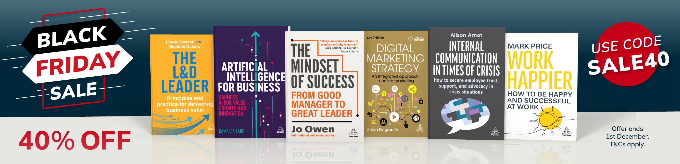 Black Friday Sale. 40% Off. Use code SALE40. Offer ends 1st December, T&Cs apply