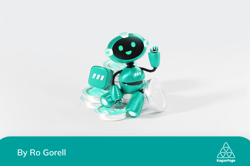 Blue toy robot, smiling and waving with a clear background and light shadow.