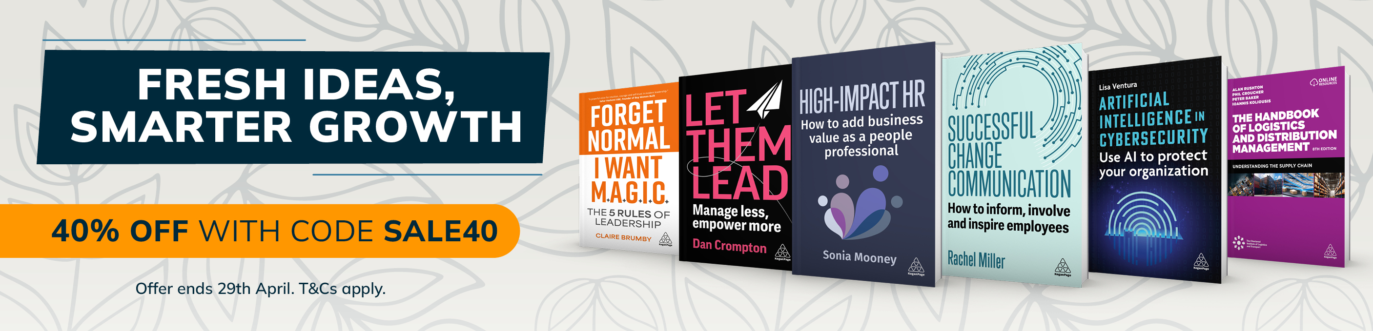 Fresh ideas, smarter growth. 40% off with code SALE40.