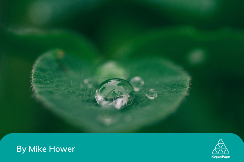 Close-up of a heart-shaped lead with water droplets on it.