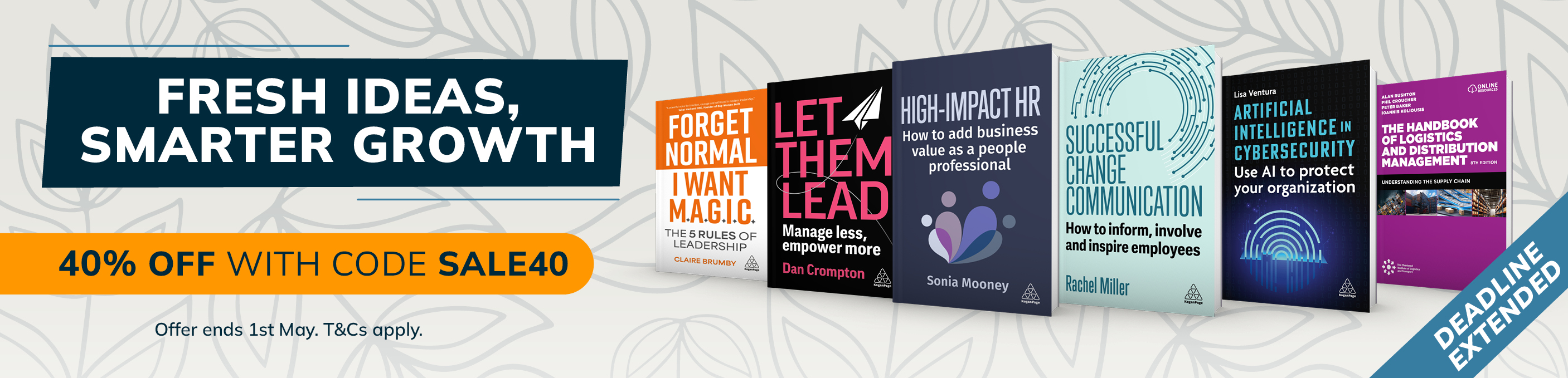 Fresh ideas, smarter growth. 40% off with code SALE40.